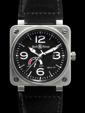 Bell & Ross BR 01 BR 01 - 97 Power Reserve Black Dial Watch - br-01-97-power-reserve-black-dial-1.jpg - blink