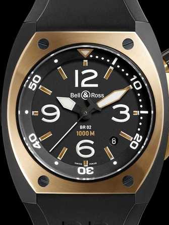 Bell & Ross Marine BR 02-92 Rose Gold & Carbon Watch - br-02-92-rose-gold-carbon-1.jpg - mier