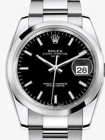 Rolex Oyster Perpetual Date 34 115200-black Watch - 115200-black-1.jpg - mier