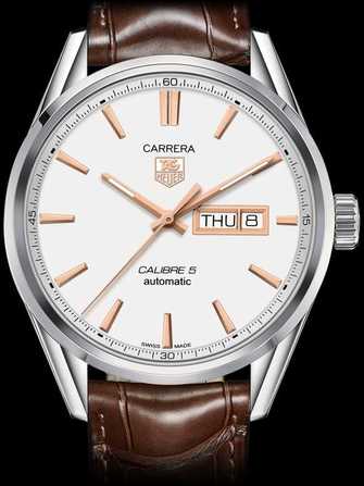 TAG Heuer Carrera Calibre 5 Day-Date Automatic Watch WAR201D.FC6291 Watch - war201d.fc6291-1.jpg - mier