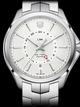 TAG Heuer Link Calibre 7 GMT Automatic Watch WAT201B.BA0951 Watch - wat201b.ba0951-1.jpg - mier