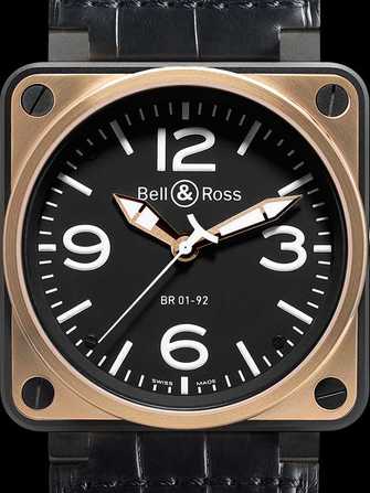Bell & Ross Aviation BR 01-92 Rose Gold & Carbon Watch - br-01-92-rose-gold-carbon-1.jpg - mier