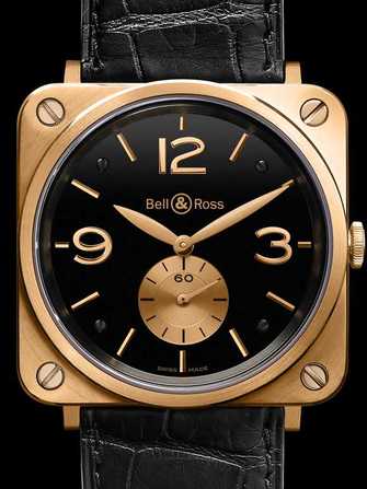 Bell & Ross Aviation BR S Pink Gold & Black Watch - br-s-pink-gold-black-1.jpg - mier