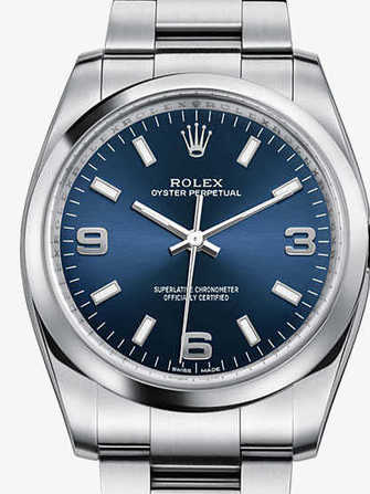 Rolex Oyster Perpetual 34 114200-blue Watch - 114200-blue-1.jpg - mier