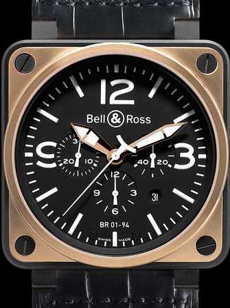 Bell & Ross Aviation BR 01-94 Rose Gold & Carbon Watch - br-01-94-rose-gold-carbon-1.jpg - mier