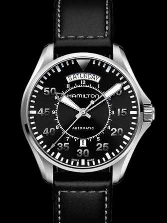 Hamilton Khaki Aviation Pilot Day Date Auto H64615735 Watch - h64615735-1.jpg - mier