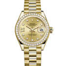 Rolex Lady-Datejust 28 279138rbr-yellow gold & gold & diamonds Watch - 279138rbr-yellow-gold-gold-diamonds-1.jpg - mier