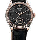 Montre Rolex Cellini Dual Time 50525-pink gold & black - 50525-pink-gold-black-1.jpg - mier