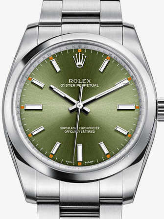 Rolex Oyster Perpetual 34 114200-green olive 腕表 - 114200-green-olive-1.jpg - mier