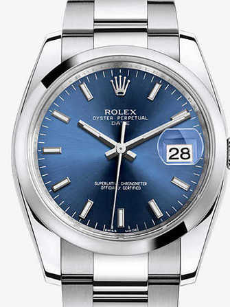 Rolex Oyster Perpetual Date 34 115200-blue Watch - 115200-blue-1.jpg - mier