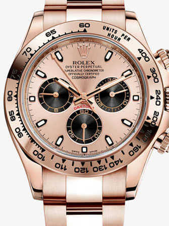 Montre Rolex Cosmograph Daytona 116505-pink gold & black - 116505-pink-gold-black-1.jpg - mier
