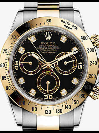 Montre Rolex Cosmograph Daytona 116523-black & gold - 116523-black-gold-1.jpg - mier