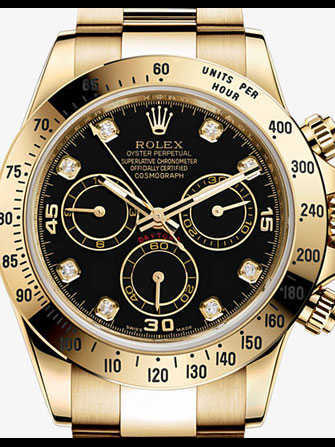 Rolex Cosmograph Daytona 116528-black & diamonds 腕時計 - 116528-black-diamonds-1.jpg - mier