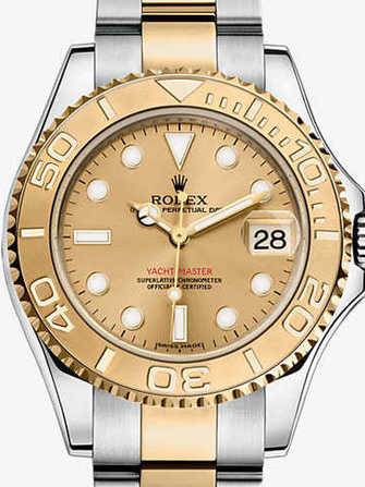 Montre Rolex Yacht-Master 35 168623-champagne - 168623-champagne-1.jpg - mier