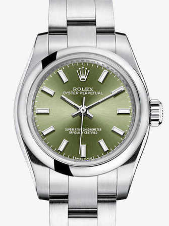 Rolex Oyster Perpetual 26 176200-green olive Watch - 176200-green-olive-1.jpg - mier