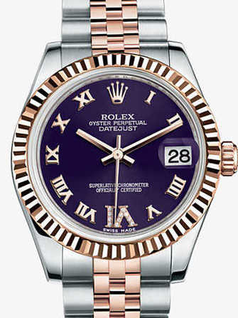 Montre Rolex Datejust 31 178271-violet & pink gold - 178271-violet-pink-gold-1.jpg - mier