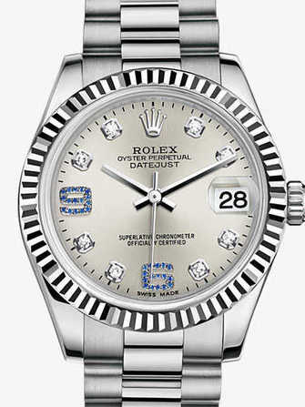 Montre Rolex Datejust 31 178279-silver & diamonds - 178279-silver-diamonds-1.jpg - mier