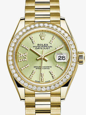 Montre Rolex Lady-Datejust 28 178343-yellow green - 178343-yellow-green-1.jpg - mier