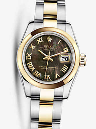 Montre Rolex Lady-Datejust 26 179163-chocolate - 179163-chocolate-1.jpg - mier