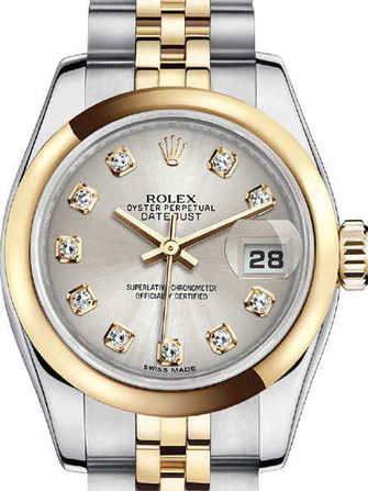 Montre Rolex Lady-Datejust 26 179163-silver - 179163-silver-1.jpg - mier