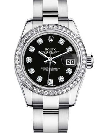นาฬิกา Rolex Lady-Datejust 26 179384-black & diamonds - 179384-black-diamonds-1.jpg - mier