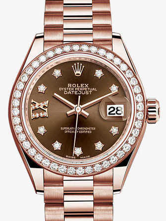 Montre Rolex Lady-Datejust 28 279135rbr-chocolate - 279135rbr-chocolate-1.jpg - mier