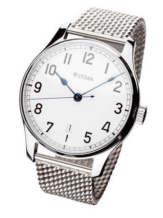 Stowa Marine Automatic White, Metal Strap Watch - automatic-white-metal-strap-1.jpg - mier