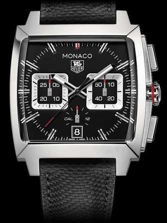 TAG Heuer Monaco Calibre 12 Automatic Chronograph CAL2113.FC6536 Watch - cal2113.fc6536-1.jpg - mier