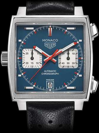 TAG Heuer Monaco Calibre 11 Automatic Chronograph CAW211P.FC6356 Watch - caw211p.fc6356-1.jpg - mier