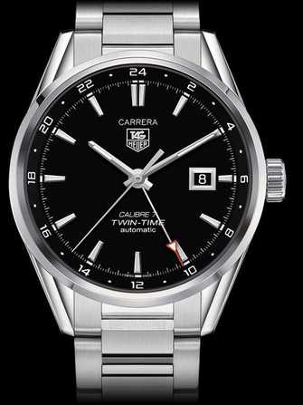 TAG Heuer Carrera Calibre 7 Twin Time WAR2010.BA0723 Watch - war2010.ba0723-1.jpg - mier