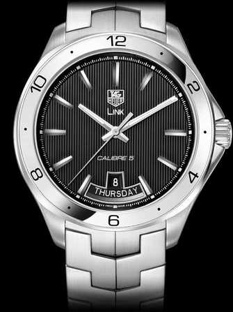 TAG Heuer Link Calibre 5 Day-Date Automatic Watch WAT2010.BA0951 Watch - wat2010.ba0951-1.jpg - mier
